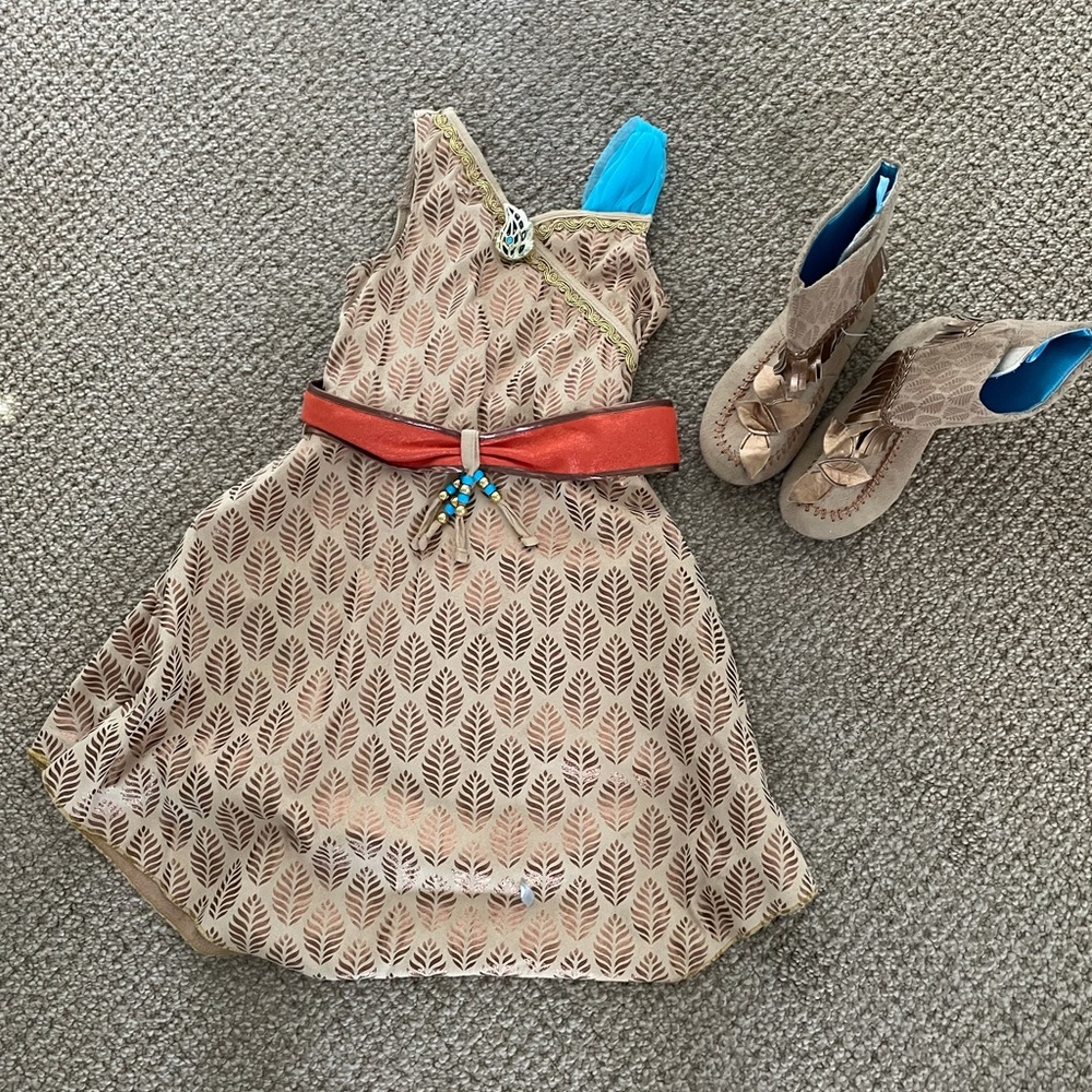 Pocahontas costume dress and shoes